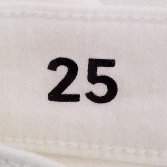 J Crew Womens Size 25 10" Demi Boot Crop Jean White Wash Mid Rise Raw Hem BQ298 - Picture 6 of 11